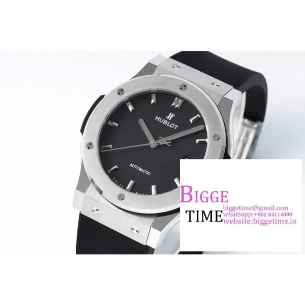 Classic Fusion 42mm Black Dial Black Rubber Strap JJ+F A1110 - Image 5
