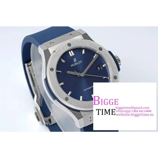 Classic Fusion 42mm Blue Dial Blue Rubber Strap JJ+F A1110 - Image 5