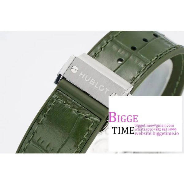 Classic Fusion 42mm Green Dial Green Leather Strap JJ+F A1110 - Image 8