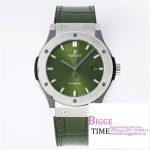 Classic Fusion 42mm Green Dial Green Leather Strap JJ+F A1110