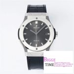 Classic Fusion 42mm Grey Dial Black Leather Strap JJ+F A1110