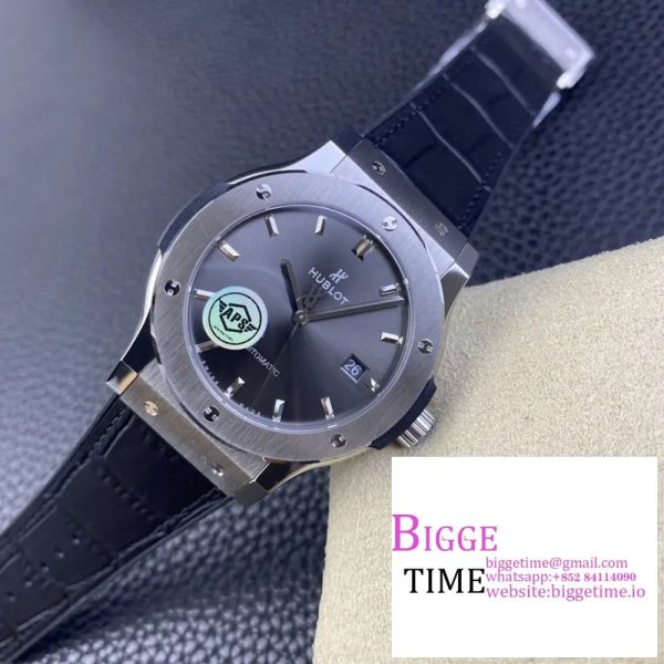Classic Fusion 42mm Grey Dial Black Rubber Strap APSF A1110 - Image 5