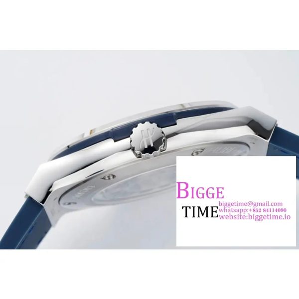 Classic Fusion 42mm SS JJ+F 1:1 Best Edition Blue Dial on Blue Leather Strap A1110 - Image 8