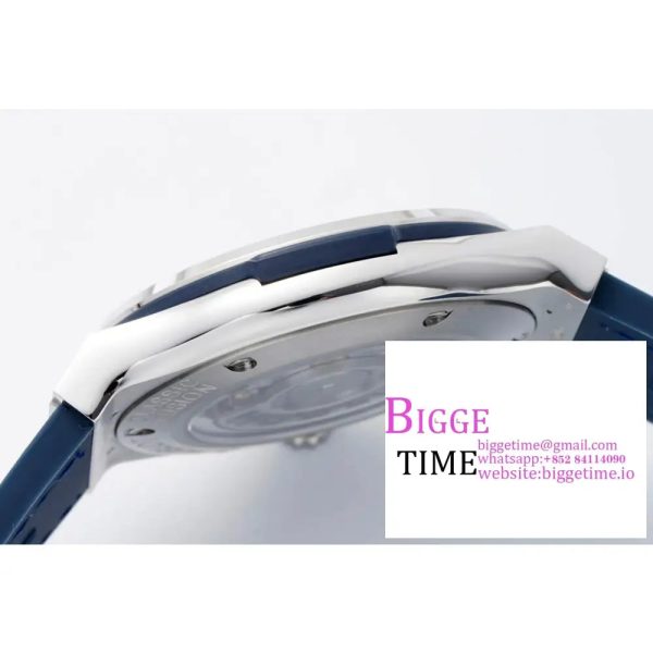 Classic Fusion 42mm SS JJ+F 1:1 Best Edition Blue Dial on Blue Leather Strap A1110 - Image 7