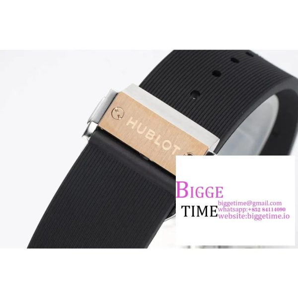 Classic Fusion 42mm SS/RG JJ+F 1:1 Best Edition Black Dial on Black Rubber Strap A1110 - Image 6
