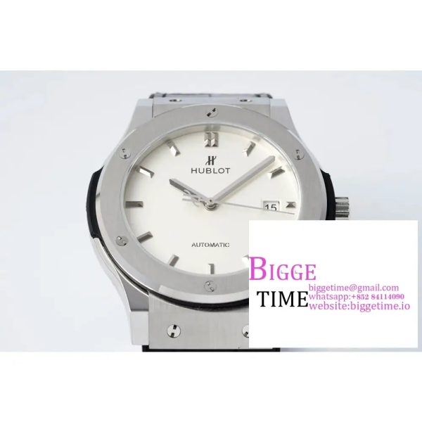 Classic Fusion 42mm White Dial Black Rubber Strap JJ+F A1110 - Image 2