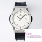 Classic Fusion 42mm White Dial Black Rubber Strap JJ+F A1110