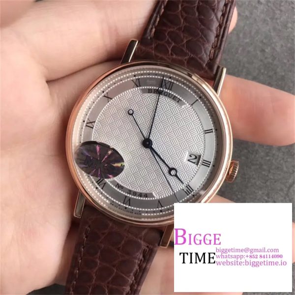 Classique5177-12 38mm RG White Dial Brown Leather Strap MKSF MY9015 - Image 2