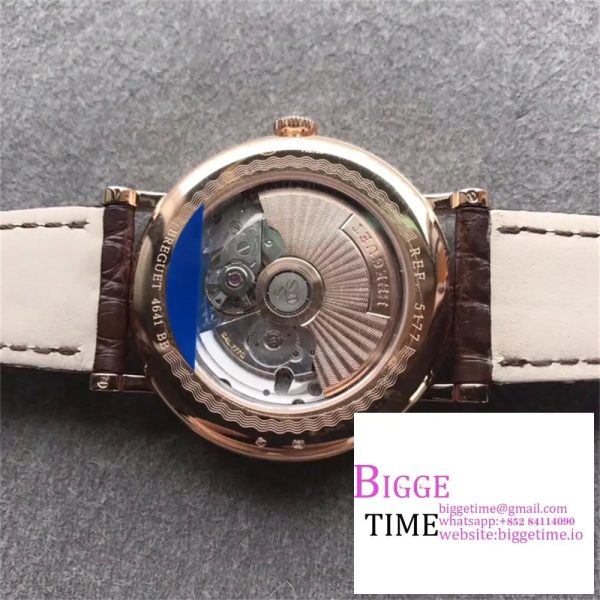 Classique5177-12 38mm RG White Dial Brown Leather Strap MKSF MY9015 - Image 9