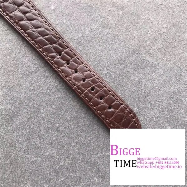 Classique5177-12 38mm RG White Dial Brown Leather Strap MKSF MY9015 - Image 5
