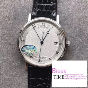 Classique5177-15 38mm White Dial Black Leather Strap MKSF MY9015
