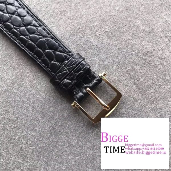 Classique5177-15 38mm YG White Dial Black Leather Strap MKSF MY9015 - Image 7