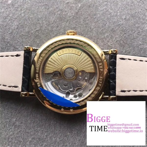 Classique5177-15 38mm YG White Dial Black Leather Strap MKSF MY9015 - Image 9