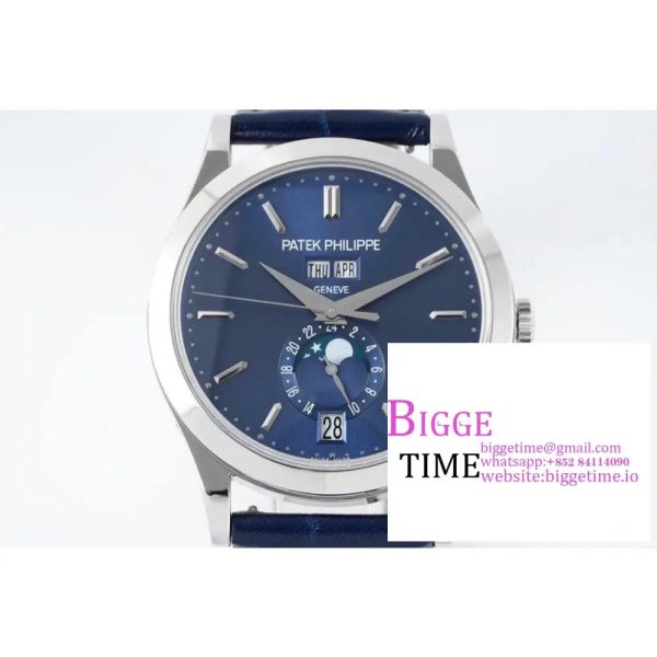 Complications Annual Calendar 38mm 5396 Blue Dial Blue Leather Strap PPF A324SC - Image 2