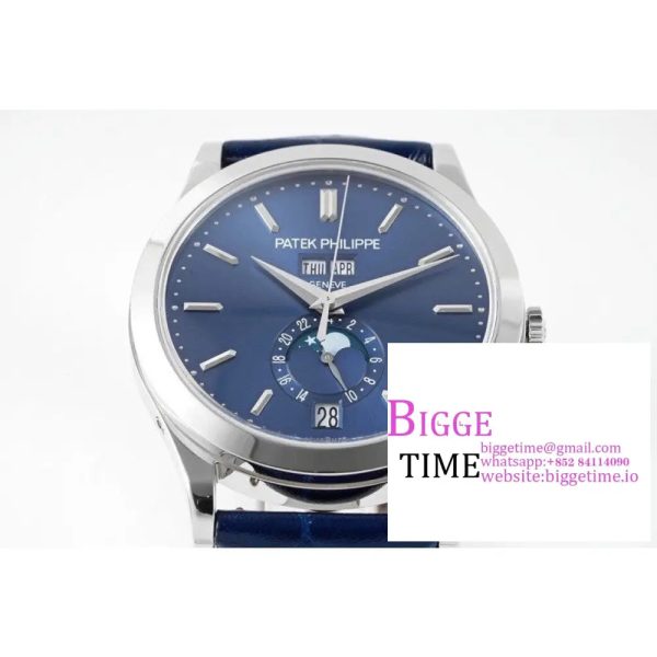Complications Annual Calendar 38mm 5396 Blue Dial Blue Leather Strap PPF A324SC - Image 5
