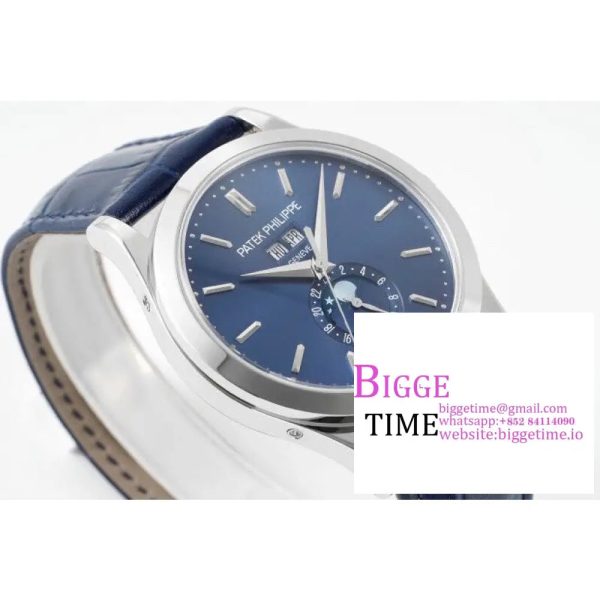 Complications Annual Calendar 38mm 5396 Blue Dial Blue Leather Strap PPF A324SC - Image 6
