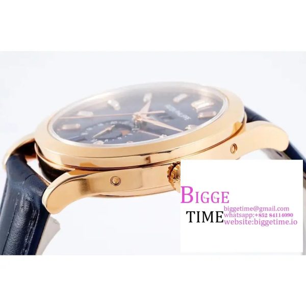 Complications Annual Calendar 38mm 5396 RG Blue Dial Diamond Marker Blue Leather Strap PPF A324SC - Image 4
