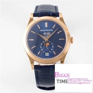 Complications Annual Calendar 38mm 5396 RG Blue Dial Blue Leather Strap PPF A324SC