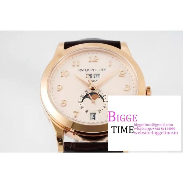 Complications Annual Calendar 38mm 5396 RG White Dial Number Marker Brown Leather Strap PPF A324SC - Image 3