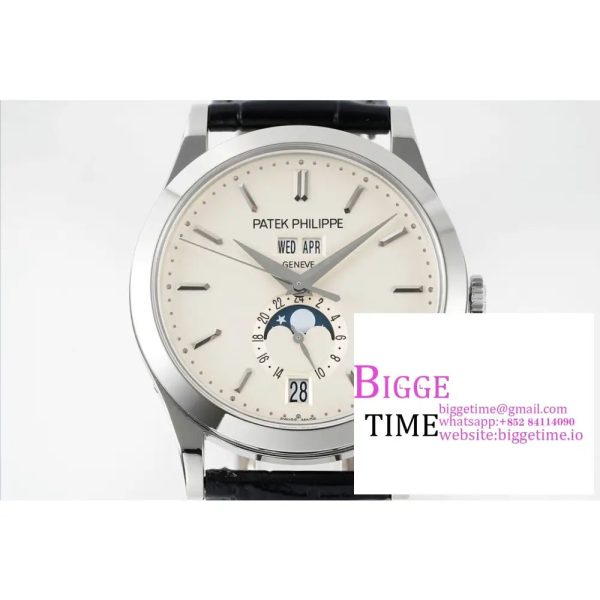 Complications Annual Calendar 38mm 5396 White Dial Black Leather Strap PPF A324SC - Image 5