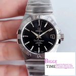 Constellation 38mm SS VSF 1:1 Best Edition Black Dial Stick Markers on SS Bracelet A8500