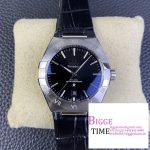Constellation 39mm SS VSF 1:1 Best Edition Black Textured Dial on Black Leather Strap A8800