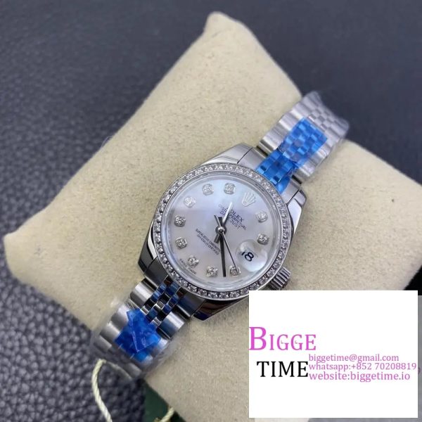 DateJust 28mm Ladies Diamond Bezel MOP Dial Diamond Marker Jubilee Bracelet WF A2236 - Image 3