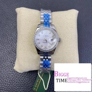 DateJust 28mm Ladies Diamond Bezel MOP Dial Diamond Marker Jubilee Bracelet WF A2236