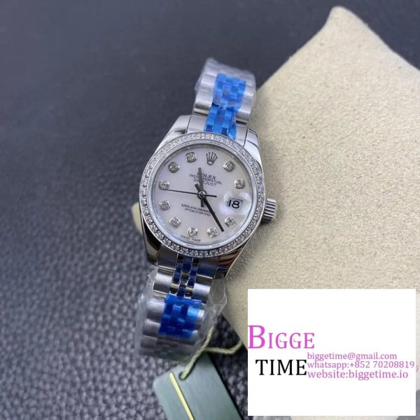 DateJust 28mm Ladies Diamond Bezel MOP Dial Diamond Marker Jubilee Bracelet WF A2236 - Image 2