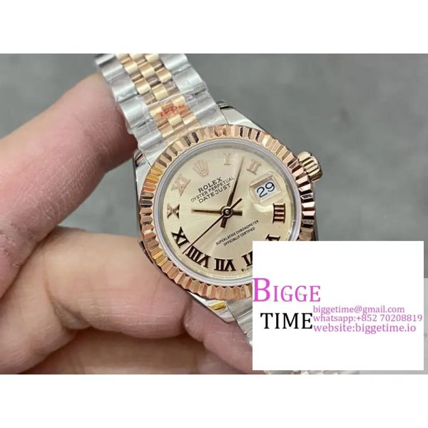 DateJust 28mm Ladies YG/SS YG Dial Roma Marker YG/SS Jubilee Bracelet WF A2236 - Image 3