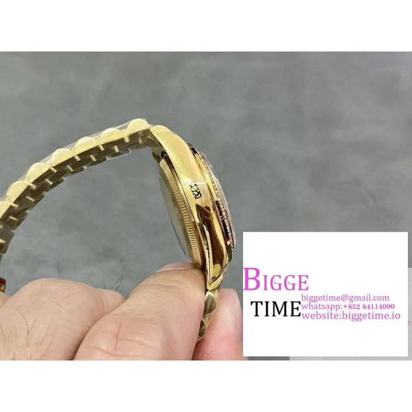 DateJust 31mm Ladies Diamond Bezel YG Silver Dial Diamond Marker Jubilee Bracelet WF A2671 - Image 6