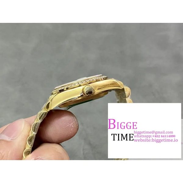 DateJust 31mm Ladies Diamond Bezel YG Silver Dial Diamond Marker Jubilee Bracelet WF A2671 - Image 7
