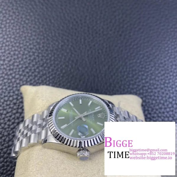 DateJust 31mm Ladies Green Dial Jubilee Bracelet WF A2671 - Image 5