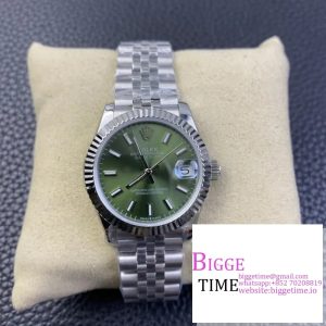 DateJust 31mm Ladies Green Dial Jubilee Bracelet WF A2671