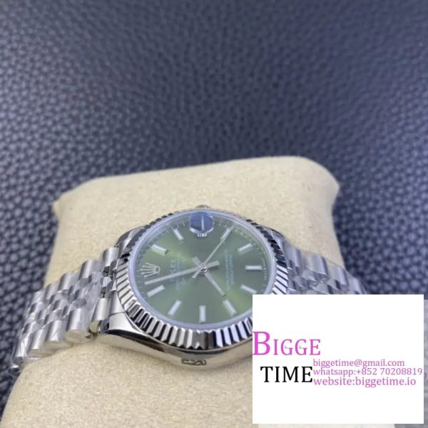 DateJust 31mm Ladies Green Dial Jubilee Bracelet WF A2671 - Image 6