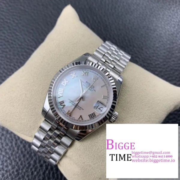 DateJust 31mm Ladies MOP Dial Diamond Roma Marker Jubilee Bracelet BPF A2671 - Image 6