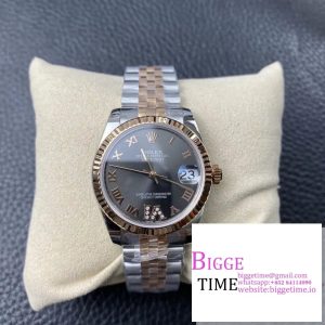 DateJust 31mm Ladies RG/SS Grey Dial Diamond Roma Marker RG/SS Jubilee Bracelet BPF A2671