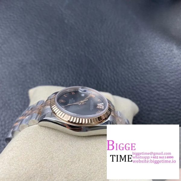 DateJust 31mm Ladies RG/SS Grey Dial Diamond Roma Marker RG/SS Jubilee Bracelet BPF A2671 - Image 5