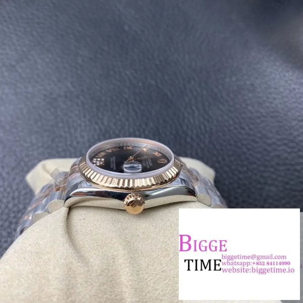 DateJust 31mm Ladies RG/SS Grey Dial Diamond Roma Marker RG/SS Jubilee Bracelet BPF A2671 - Image 8