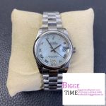 DateJust 31mm Ladies Smooth Bezel MOP Diamond Roma Marker Oyster Bracelet BPF A2671