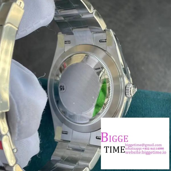 DateJust 41 126334 VSF 1:1 Best Edition 904L Steel Wimbledon Dial Green Roman on SS Jubilee Bracelet VS3235 - Image 4