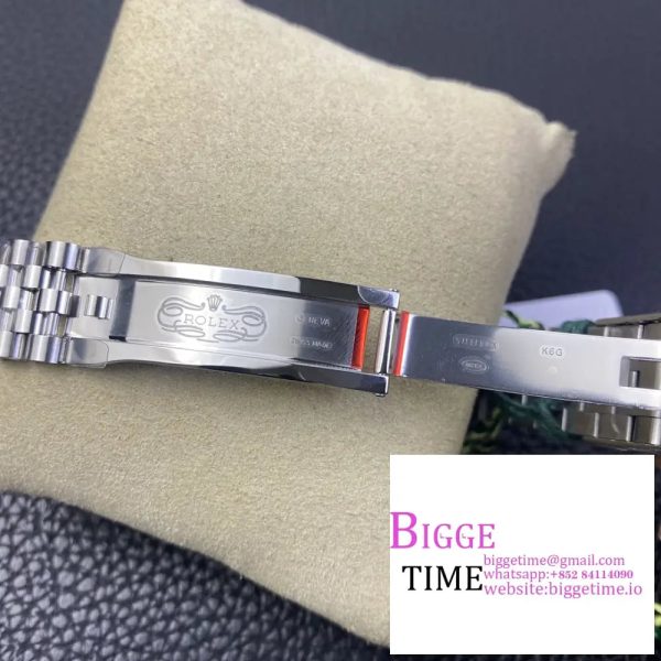 DateJust 41MM 126300 Noob 1:1 Best Edition Polished Bezel Gray Dial Stick Markers on SS Jubilee Bracelet A3235 - Image 8