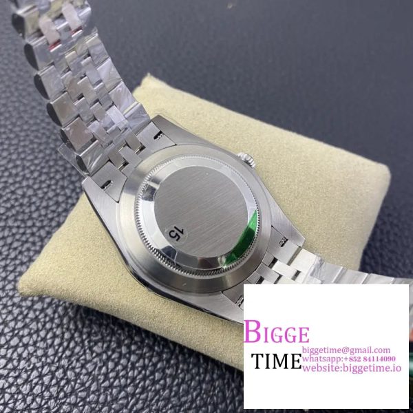 DateJust 41MM 126300 Noob 1:1 Best Edition Polished Bezel Gray Dial Stick Markers on SS Jubilee Bracelet A3235 - Image 9