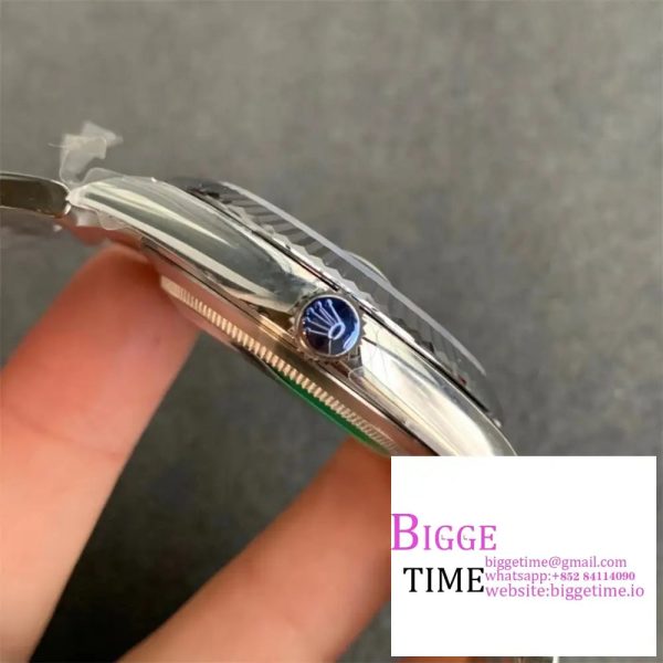DateJust 41MM 126300 Noob 1:1 Best Edition Polished Bezel Silver Dial Stick Markers on SS Jubilee Bracelet A3235 - Image 6