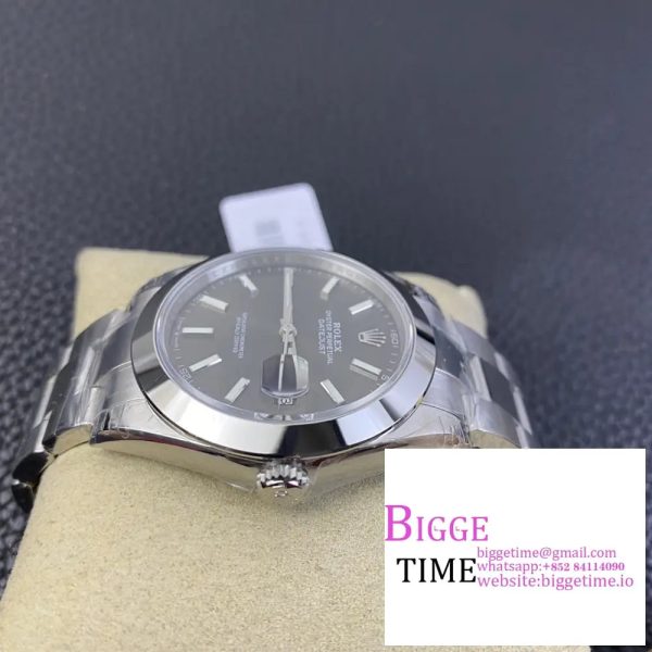 DateJust 41mm 126300 Smooth Bezel Grey Dial Oyster Bracelet VSF VS3235 - Image 2