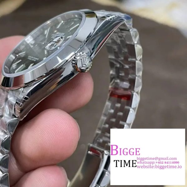 DateJust 41mm 126300 Smooth Bezel Mint Green Dial Jubilee Bracelet VSF VS3235 - Image 6