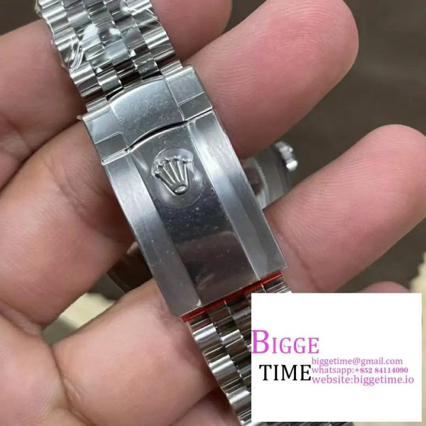 DateJust 41mm 126300 Smooth Bezel Mint Green Dial Jubilee Bracelet VSF VS3235 - Image 8