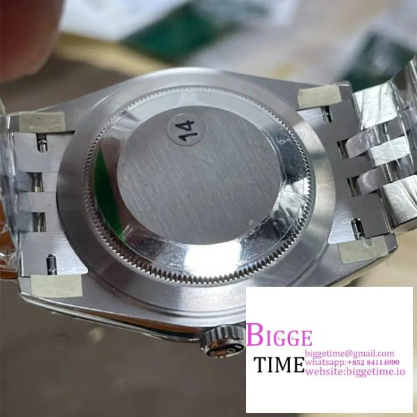 DateJust 41mm 126300 Smooth Bezel Mint Green Dial Jubilee Bracelet VSF VS3235 - Image 7