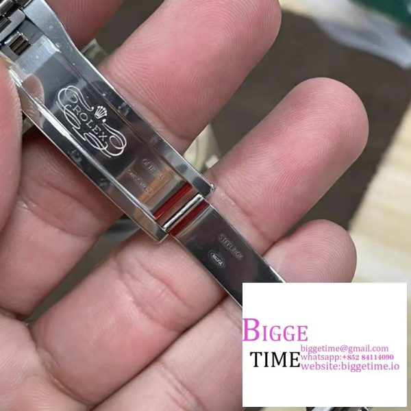 DateJust 41mm 126300 Smooth Bezel Mint Green Dial Jubilee Bracelet VSF VS3235 - Image 9