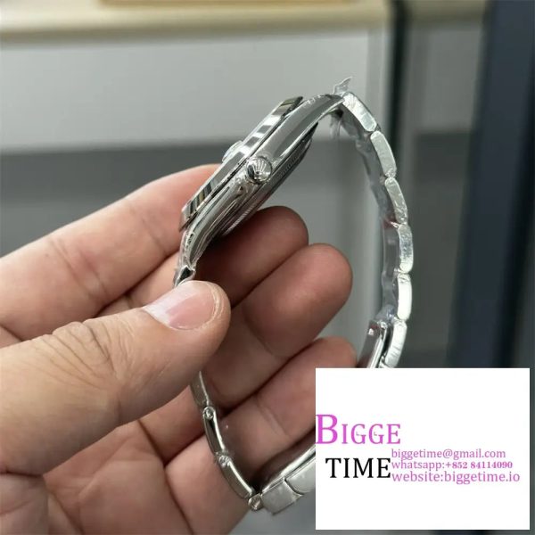 DateJust 41mm 126300 Smooth Bezel Mint Green Dial Oyster Bracelet VSF VS3235 - Image 5